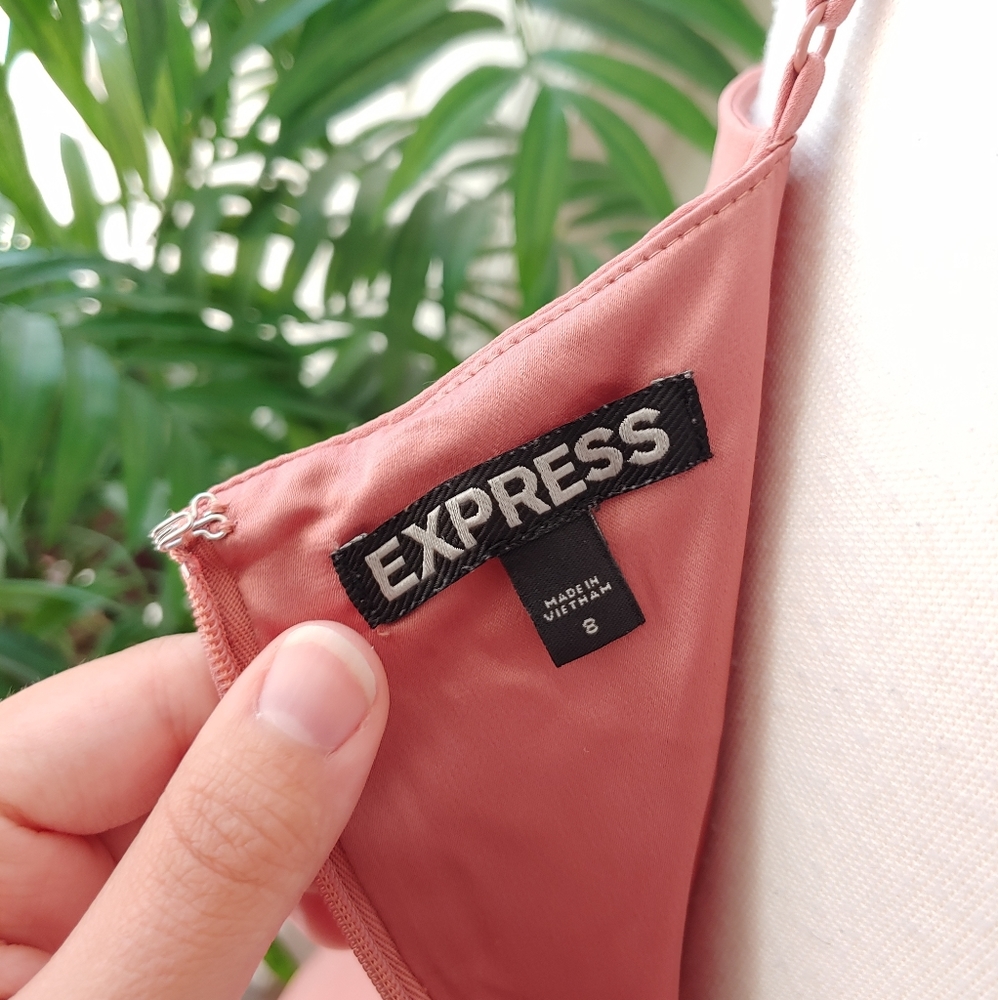 (SOLD) Express Ruffle Slit Maxi Dress Size 8 - Picture 7 of 7